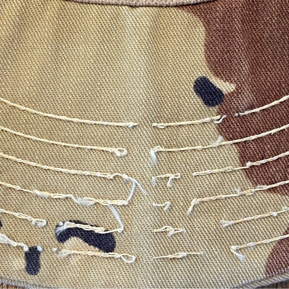 VTG 1991 Operation Desert Storm Plastic Snapback Ball Cap Hat Camo Eagle OSFA - Picture 11 of 13